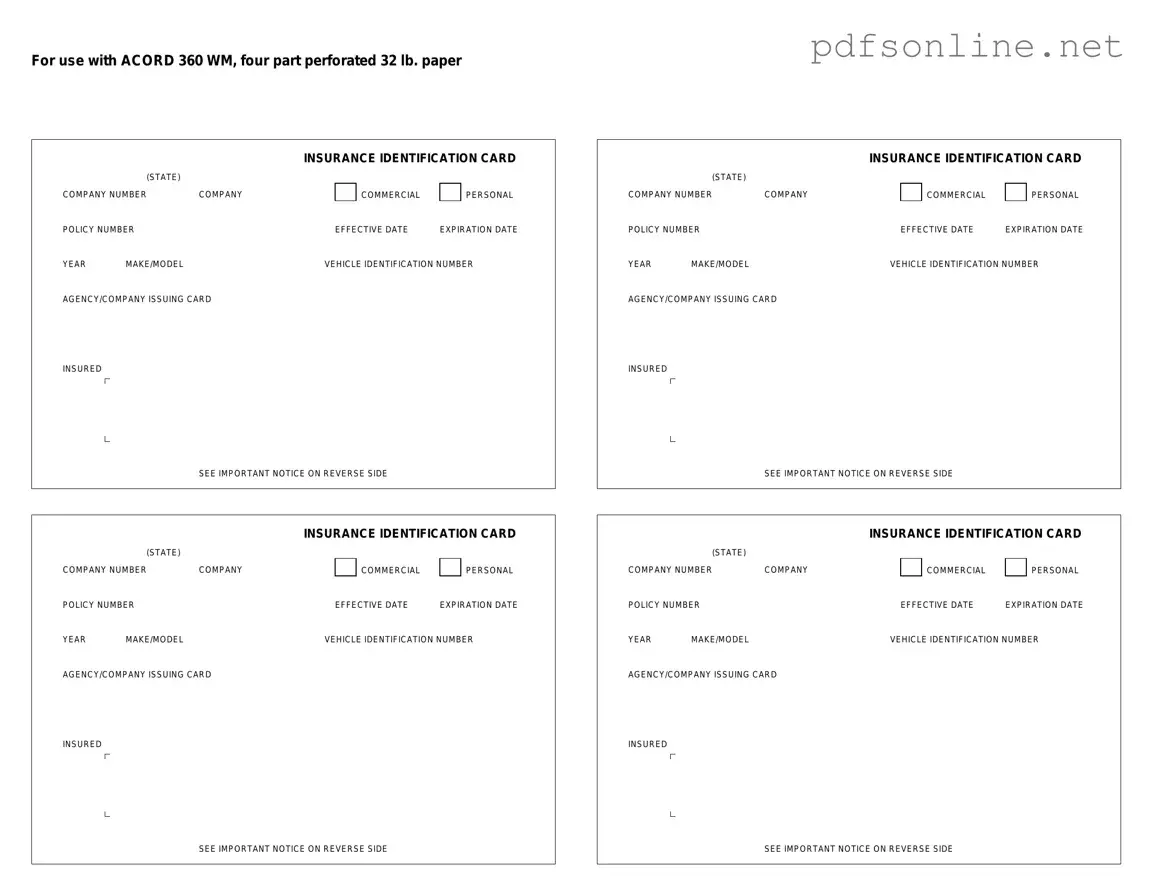 Free Acord 50 WM PDF Form