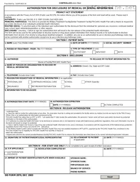 Free DD 2870 PDF Form