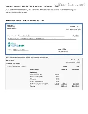 Free Payroll Check PDF Form
