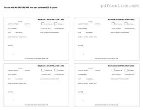 Free Acord 50 WM PDF Form