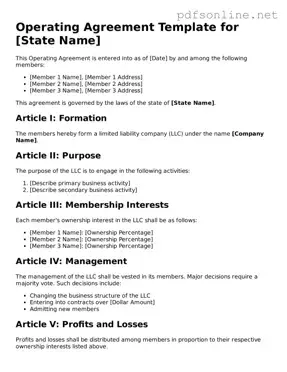 Attorney-Approved Operating Agreement Form