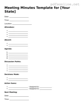 Attorney-Approved Meeting Minutes Form
