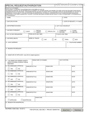 Free Navpers 1336 3 PDF Form