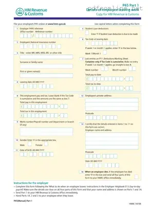 Free P 45 It PDF Form
