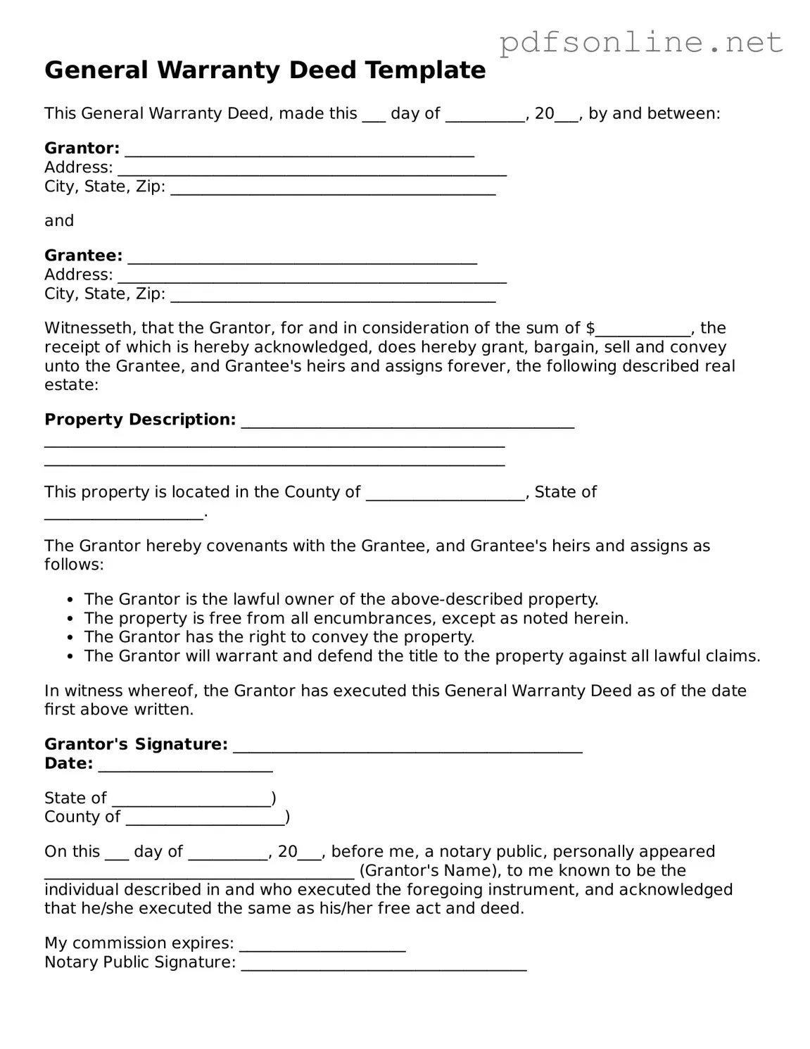 Attorney-Approved Deed Form